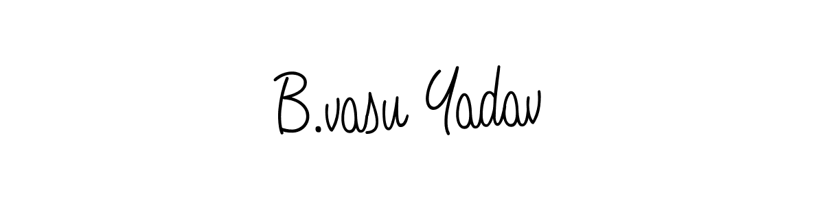 Make a beautiful signature design for name B.vasu Yadav. Use this online signature maker to create a handwritten signature for free. B.vasu Yadav signature style 5 images and pictures png