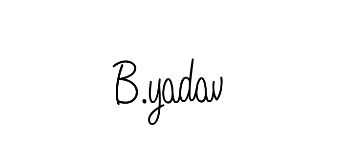 Also we have B.yadav name is the best signature style. Create professional handwritten signature collection using Angelique-Rose-font-FFP autograph style. B.yadav signature style 5 images and pictures png