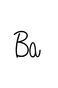 Ba stylish signature style. Best Handwritten Sign (Angelique-Rose-font-FFP) for my name. Handwritten Signature Collection Ideas for my name Ba. Ba signature style 5 images and pictures png