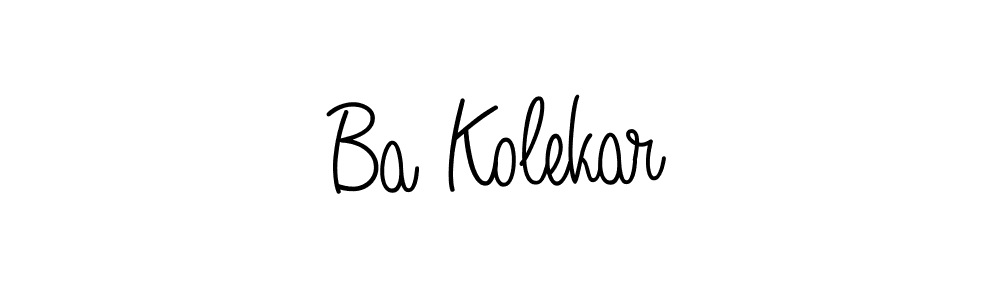 Similarly Angelique-Rose-font-FFP is the best handwritten signature design. Signature creator online .You can use it as an online autograph creator for name Ba Kolekar. Ba Kolekar signature style 5 images and pictures png