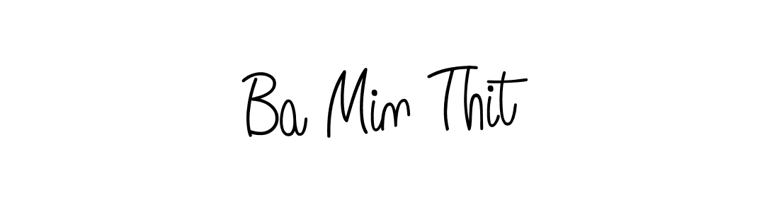 How to make Ba Min Thit signature? Angelique-Rose-font-FFP is a professional autograph style. Create handwritten signature for Ba Min Thit name. Ba Min Thit signature style 5 images and pictures png