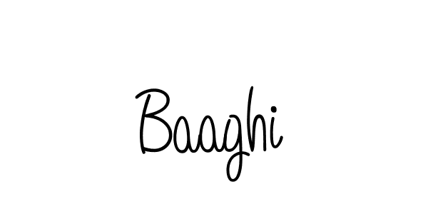 Make a beautiful signature design for name Baaghi. With this signature (Angelique-Rose-font-FFP) style, you can create a handwritten signature for free. Baaghi signature style 5 images and pictures png