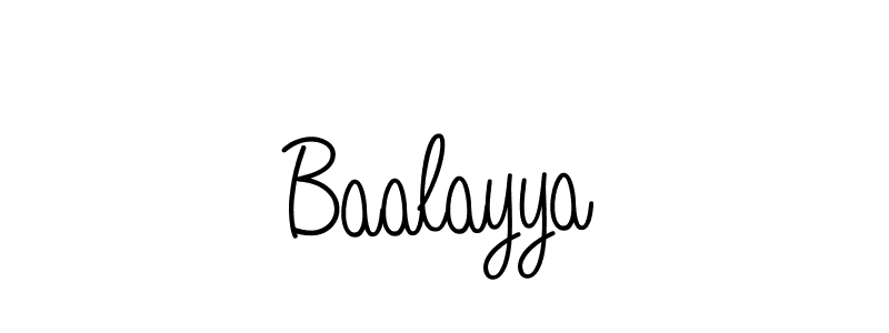 The best way (Angelique-Rose-font-FFP) to make a short signature is to pick only two or three words in your name. The name Baalayya include a total of six letters. For converting this name. Baalayya signature style 5 images and pictures png