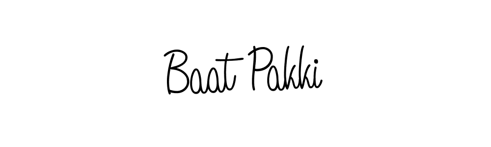 Also You can easily find your signature by using the search form. We will create Baat Pakki name handwritten signature images for you free of cost using Angelique-Rose-font-FFP sign style. Baat Pakki signature style 5 images and pictures png