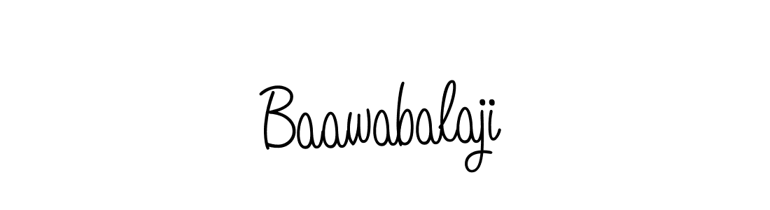 How to make Baawabalaji signature? Angelique-Rose-font-FFP is a professional autograph style. Create handwritten signature for Baawabalaji name. Baawabalaji signature style 5 images and pictures png