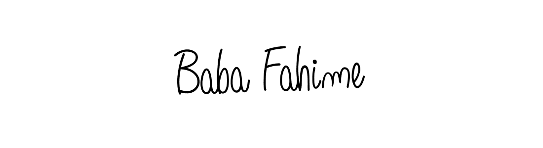 Design your own signature with our free online signature maker. With this signature software, you can create a handwritten (Angelique-Rose-font-FFP) signature for name Baba Fahime. Baba Fahime signature style 5 images and pictures png