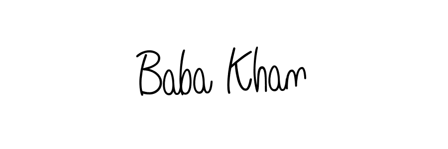 Make a beautiful signature design for name Baba Khan. With this signature (Angelique-Rose-font-FFP) style, you can create a handwritten signature for free. Baba Khan signature style 5 images and pictures png