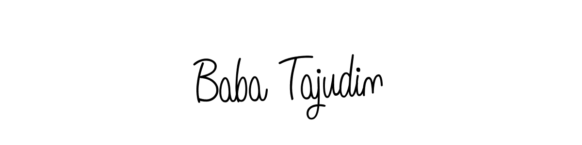 Design your own signature with our free online signature maker. With this signature software, you can create a handwritten (Angelique-Rose-font-FFP) signature for name Baba Tajudin. Baba Tajudin signature style 5 images and pictures png