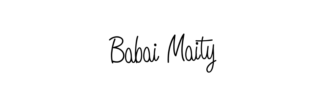 Create a beautiful signature design for name Babai Maity. With this signature (Angelique-Rose-font-FFP) fonts, you can make a handwritten signature for free. Babai Maity signature style 5 images and pictures png