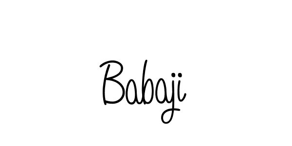 Make a beautiful signature design for name Babaji. With this signature (Angelique-Rose-font-FFP) style, you can create a handwritten signature for free. Babaji signature style 5 images and pictures png