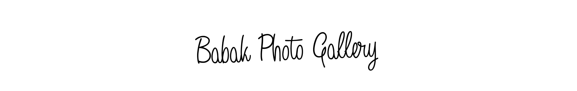 Also we have Babak Photo Gallery name is the best signature style. Create professional handwritten signature collection using Angelique-Rose-font-FFP autograph style. Babak Photo Gallery signature style 5 images and pictures png