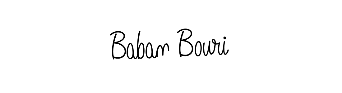 The best way (Angelique-Rose-font-FFP) to make a short signature is to pick only two or three words in your name. The name Baban Bouri include a total of six letters. For converting this name. Baban Bouri signature style 5 images and pictures png