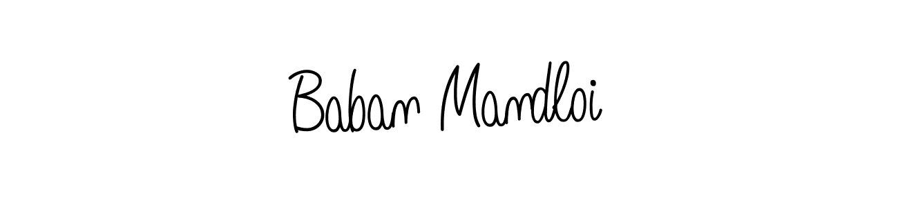 You can use this online signature creator to create a handwritten signature for the name Baban Mandloi. This is the best online autograph maker. Baban Mandloi signature style 5 images and pictures png