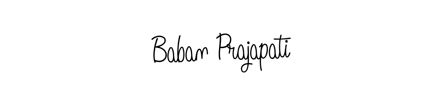 Here are the top 10 professional signature styles for the name Baban Prajapati. These are the best autograph styles you can use for your name. Baban Prajapati signature style 5 images and pictures png