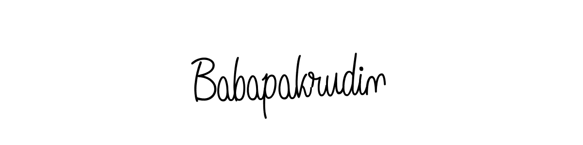 Here are the top 10 professional signature styles for the name Babapakrudin. These are the best autograph styles you can use for your name. Babapakrudin signature style 5 images and pictures png