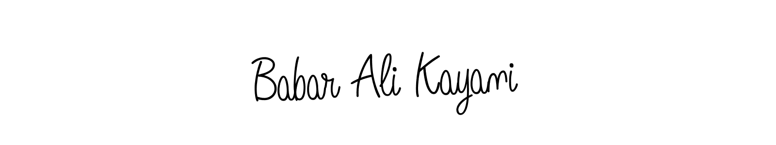 How to make Babar Ali Kayani signature? Angelique-Rose-font-FFP is a professional autograph style. Create handwritten signature for Babar Ali Kayani name. Babar Ali Kayani signature style 5 images and pictures png