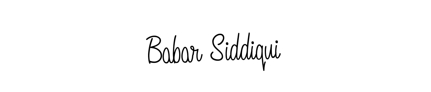 Also we have Babar Siddiqui name is the best signature style. Create professional handwritten signature collection using Angelique-Rose-font-FFP autograph style. Babar Siddiqui signature style 5 images and pictures png