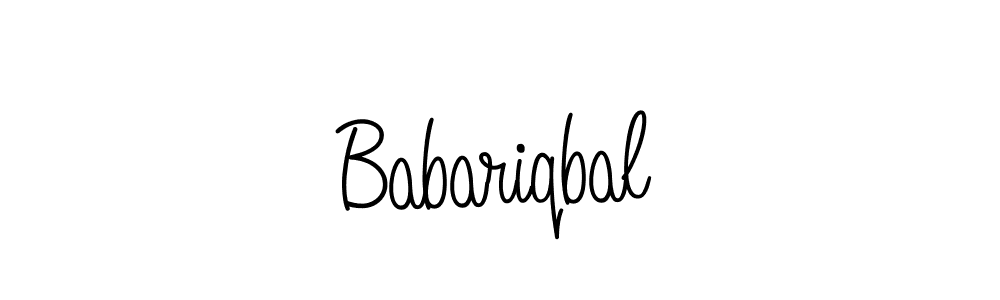 Design your own signature with our free online signature maker. With this signature software, you can create a handwritten (Angelique-Rose-font-FFP) signature for name Babariqbal. Babariqbal signature style 5 images and pictures png