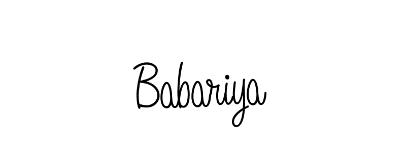 Babariya stylish signature style. Best Handwritten Sign (Angelique-Rose-font-FFP) for my name. Handwritten Signature Collection Ideas for my name Babariya. Babariya signature style 5 images and pictures png