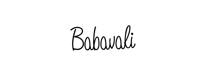 Design your own signature with our free online signature maker. With this signature software, you can create a handwritten (Angelique-Rose-font-FFP) signature for name Babavali. Babavali signature style 5 images and pictures png