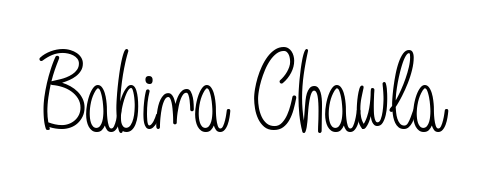 A dynamic signature style for Babina Chawla using Angelique-Rose-font-FFP script. Designed to look authentic, handwritten, and professional. Babina Chawla signature style 5 images and pictures png