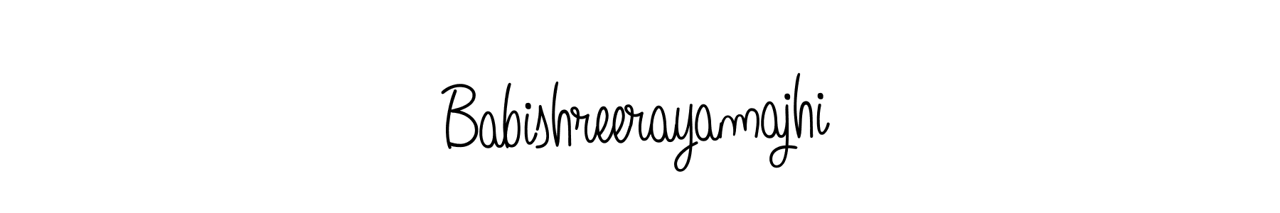 Create a beautiful signature design for name Babishreerayamajhi. With this signature (Angelique-Rose-font-FFP) fonts, you can make a handwritten signature for free. Babishreerayamajhi signature style 5 images and pictures png