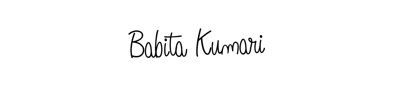 Also we have Babita Kumari name is the best signature style. Create professional handwritten signature collection using Angelique-Rose-font-FFP autograph style. Babita Kumari signature style 5 images and pictures png