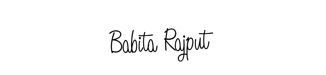 Also we have Babita Rajput name is the best signature style. Create professional handwritten signature collection using Angelique-Rose-font-FFP autograph style. Babita Rajput signature style 5 images and pictures png