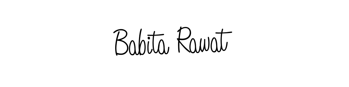 Also we have Babita Rawat name is the best signature style. Create professional handwritten signature collection using Angelique-Rose-font-FFP autograph style. Babita Rawat signature style 5 images and pictures png