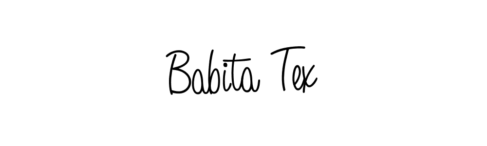 How to make Babita Tex name signature. Use Angelique-Rose-font-FFP style for creating short signs online. This is the latest handwritten sign. Babita Tex signature style 5 images and pictures png