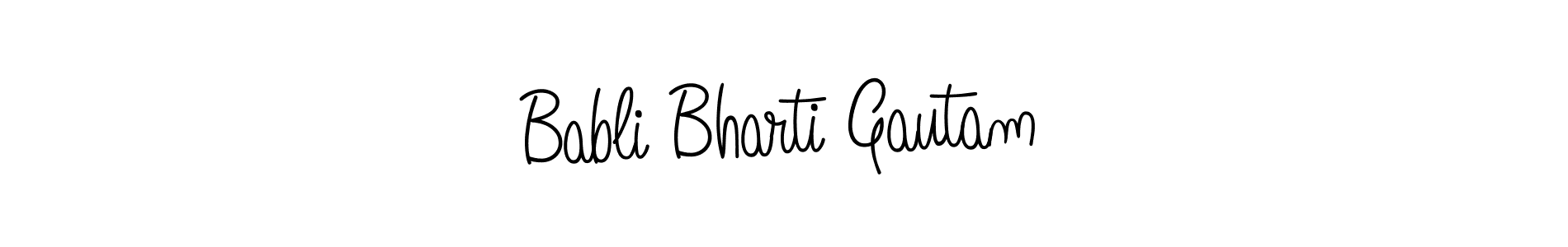 Also You can easily find your signature by using the search form. We will create Babli Bharti Gautam name handwritten signature images for you free of cost using Angelique-Rose-font-FFP sign style. Babli Bharti Gautam signature style 5 images and pictures png