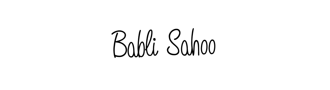 Check out images of Autograph of Babli Sahoo name. Actor Babli Sahoo Signature Style. Angelique-Rose-font-FFP is a professional sign style online. Babli Sahoo signature style 5 images and pictures png