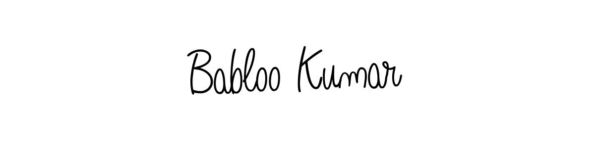 Also we have Babloo Kumar name is the best signature style. Create professional handwritten signature collection using Angelique-Rose-font-FFP autograph style. Babloo Kumar signature style 5 images and pictures png