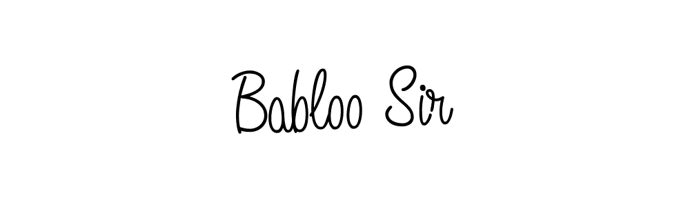 How to make Babloo Sir signature? Angelique-Rose-font-FFP is a professional autograph style. Create handwritten signature for Babloo Sir name. Babloo Sir signature style 5 images and pictures png