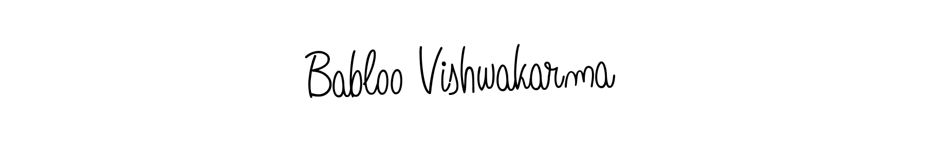 How to make Babloo Vishwakarma signature? Angelique-Rose-font-FFP is a professional autograph style. Create handwritten signature for Babloo Vishwakarma name. Babloo Vishwakarma signature style 5 images and pictures png