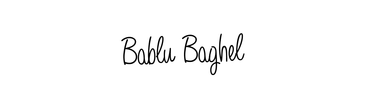 Bablu Baghel stylish signature style. Best Handwritten Sign (Angelique-Rose-font-FFP) for my name. Handwritten Signature Collection Ideas for my name Bablu Baghel. Bablu Baghel signature style 5 images and pictures png