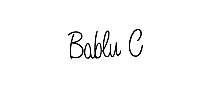 Once you've used our free online signature maker to create your best signature Angelique-Rose-font-FFP style, it's time to enjoy all of the benefits that Bablu C name signing documents. Bablu C signature style 5 images and pictures png