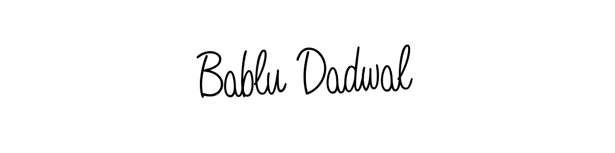 How to make Bablu Dadwal signature? Angelique-Rose-font-FFP is a professional autograph style. Create handwritten signature for Bablu Dadwal name. Bablu Dadwal signature style 5 images and pictures png