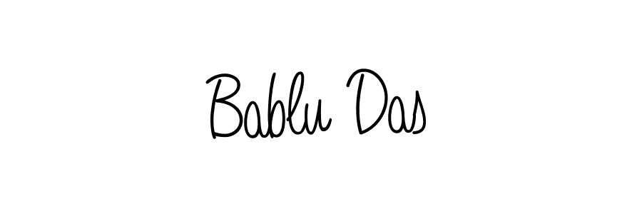 Use a signature maker to create a handwritten signature online. With this signature software, you can design (Angelique-Rose-font-FFP) your own signature for name Bablu Das. Bablu Das signature style 5 images and pictures png