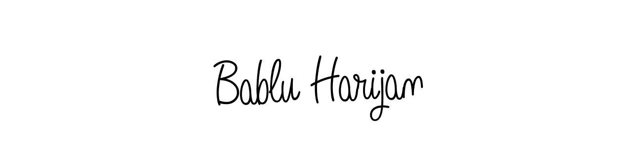 Create a beautiful signature design for name Bablu Harijan. With this signature (Angelique-Rose-font-FFP) fonts, you can make a handwritten signature for free. Bablu Harijan signature style 5 images and pictures png