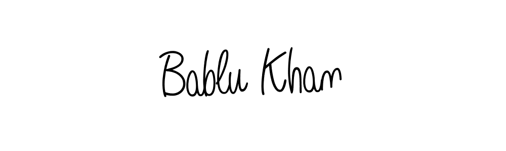 You should practise on your own different ways (Angelique-Rose-font-FFP) to write your name (Bablu Khan) in signature. don't let someone else do it for you. Bablu Khan signature style 5 images and pictures png