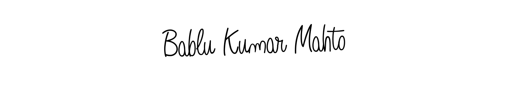 Design your own signature with our free online signature maker. With this signature software, you can create a handwritten (Angelique-Rose-font-FFP) signature for name Bablu Kumar Mahto. Bablu Kumar Mahto signature style 5 images and pictures png