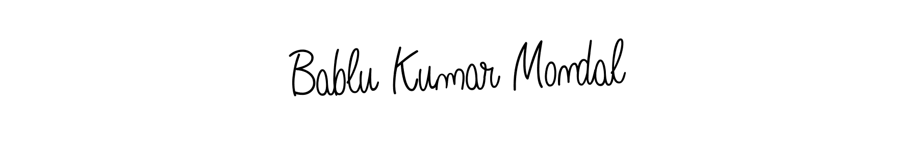 Angelique-Rose-font-FFP is a professional signature style that is perfect for those who want to add a touch of class to their signature. It is also a great choice for those who want to make their signature more unique. Get Bablu Kumar Mondal name to fancy signature for free. Bablu Kumar Mondal signature style 5 images and pictures png