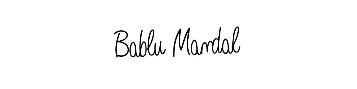 How to Draw Bablu Mandal signature style? Angelique-Rose-font-FFP is a latest design signature styles for name Bablu Mandal. Bablu Mandal signature style 5 images and pictures png