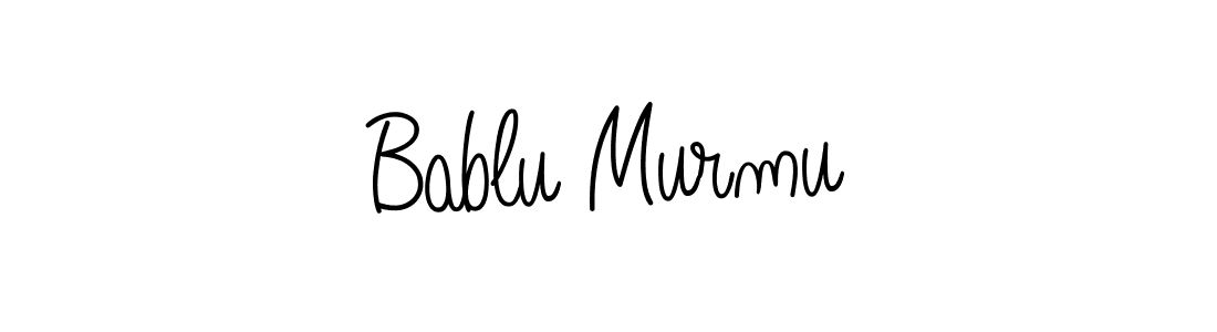 How to Draw Bablu Murmu signature style? Angelique-Rose-font-FFP is a latest design signature styles for name Bablu Murmu. Bablu Murmu signature style 5 images and pictures png