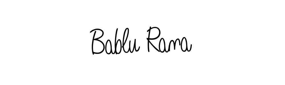 Create a beautiful signature design for name Bablu Rana. With this signature (Angelique-Rose-font-FFP) fonts, you can make a handwritten signature for free. Bablu Rana signature style 5 images and pictures png