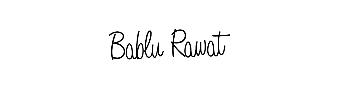 How to make Bablu Rawat signature? Angelique-Rose-font-FFP is a professional autograph style. Create handwritten signature for Bablu Rawat name. Bablu Rawat signature style 5 images and pictures png