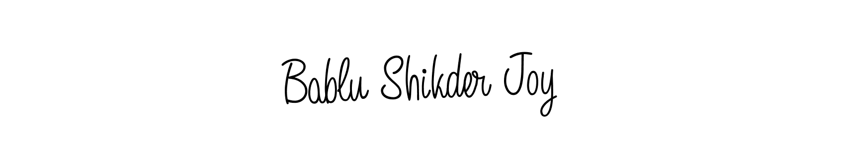 It looks lik you need a new signature style for name Bablu Shikder Joy. Design unique handwritten (Angelique-Rose-font-FFP) signature with our free signature maker in just a few clicks. Bablu Shikder Joy signature style 5 images and pictures png