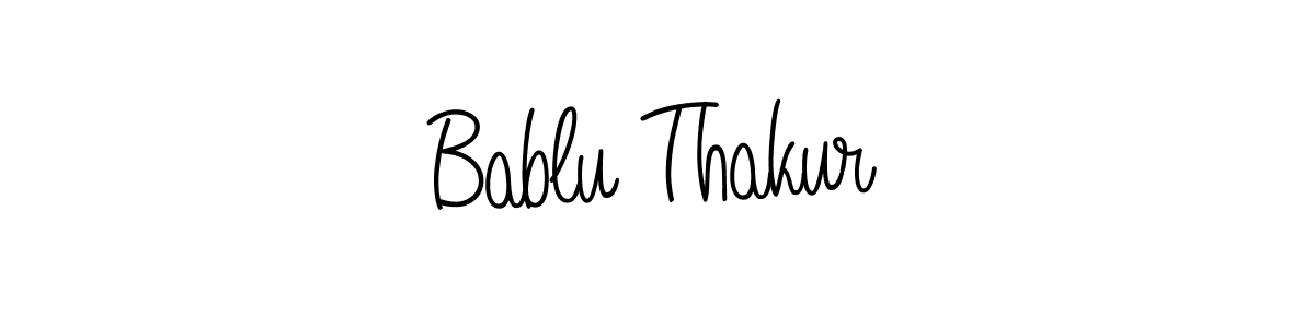 Design your own signature with our free online signature maker. With this signature software, you can create a handwritten (Angelique-Rose-font-FFP) signature for name Bablu Thakur. Bablu Thakur signature style 5 images and pictures png