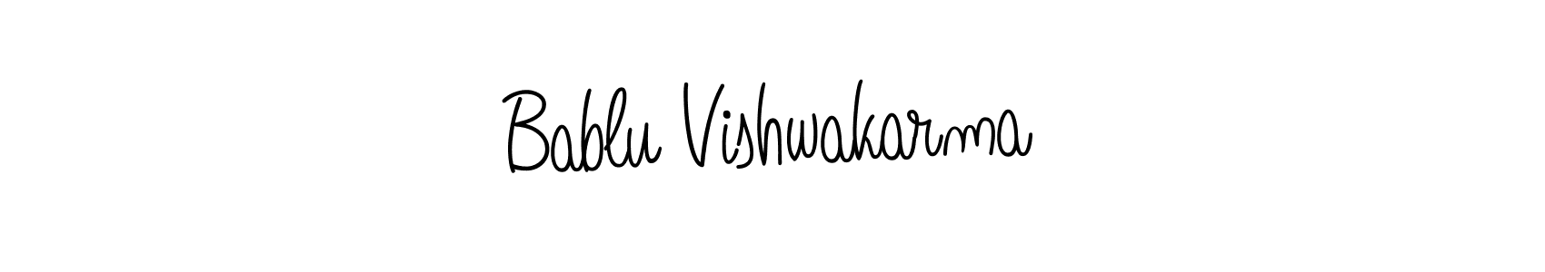 How to make Bablu Vishwakarma signature? Angelique-Rose-font-FFP is a professional autograph style. Create handwritten signature for Bablu Vishwakarma name. Bablu Vishwakarma signature style 5 images and pictures png